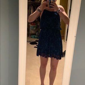 Blue and green dress!